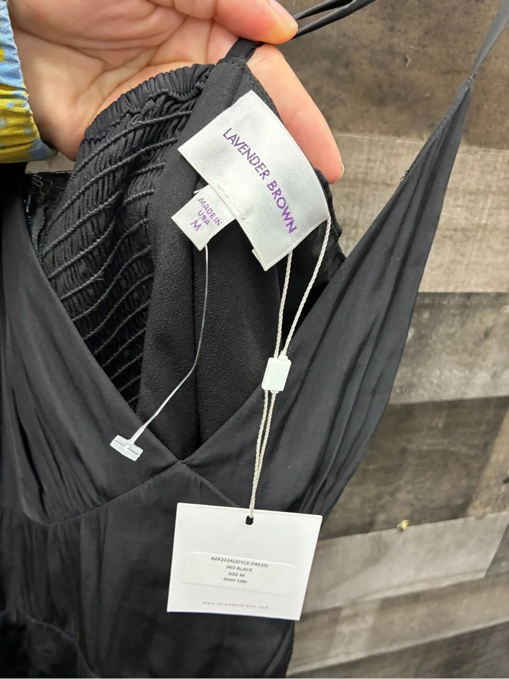 NWT Lavender Brown Joyce Black Mini Dress - Picture 6 of 7